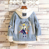 Comic Denim Jacket Men's and Women's Casual Loose Denim