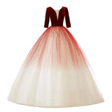Women's Evening Dress Ball Gown Princess Quinceanera Tulle Tutu Dress Performance Dress Length Host Evening Dress