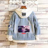 Comic Denim Jacket Spring and Autumn Men and Women Fashion Denim Jacket
