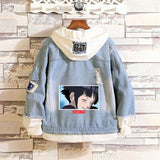Comic Denim Jacket Spring and Autumn Men and Women Fashion Denim Jacket