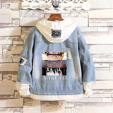 Comic Denim Jacket Spring and Autumn Men and Women Fashion Denim Jacket