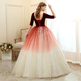 Women's Evening Dress Ball Gown Princess Quinceanera Tulle Tutu Dress Performance Dress Length Host Evening Dress