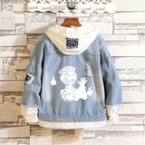Comic Denim Jacket Men's and Women's Spring and Autumn Denim Jacket