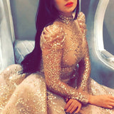 Bohemian Coachella Outfits Large Swing Sexy Dress Slit Banquet Evening Dress