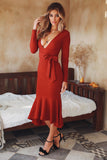 Formal Dresses & Gowns Women's Long-Sleeved Dress Fishtail Dress