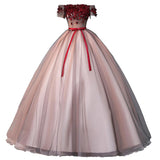 Women's Evening Dress Ball Gown Princess Quinceanera Wedding Dresses Off-Shoulder Formal Dress Singing Pettiskirt Costume Female