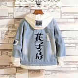 Comic Denim Jacket Men's and Women's Spring and Autumn Denim Jacket