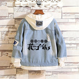 Comic Denim Jacket Men's and Women's Spring and Autumn Denim Jacket