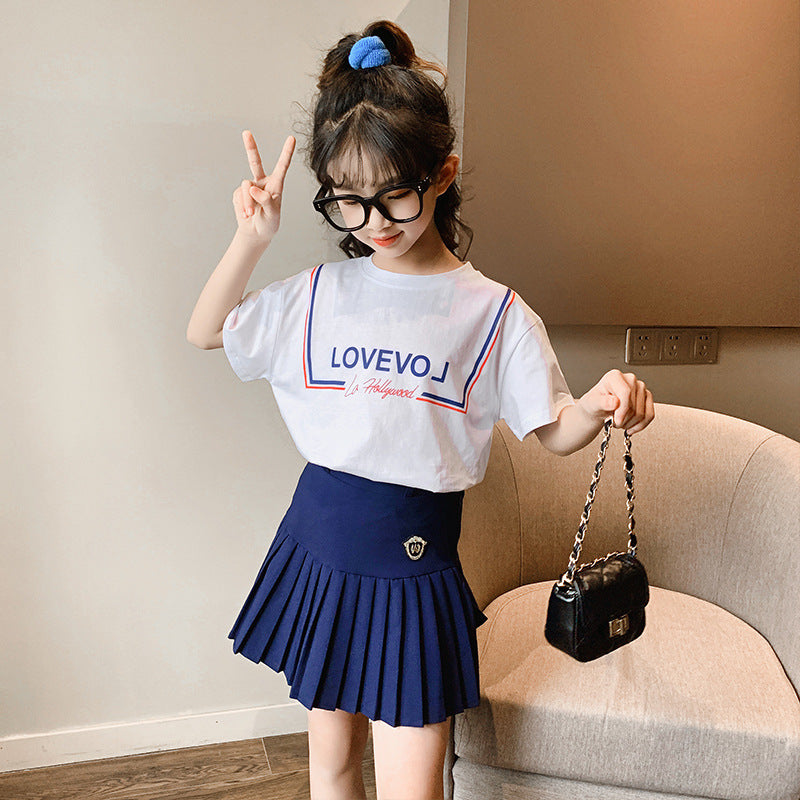 Girls' T-shirt Summer Short Sleeve Children Clothes Tops Girl T Shirts