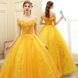 Women's Evening Dress Ball Gown Princess Quinceanera Wedding Dresses Colorful Wedding Dress Wedding Banquet Long Host Evening Dress Women