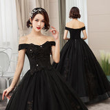 Women's Evening Dress Ball Gown Princess Quinceanera Wedding Dresses Colorful Wedding Dress Wedding Banquet Long Host Evening Dress Women