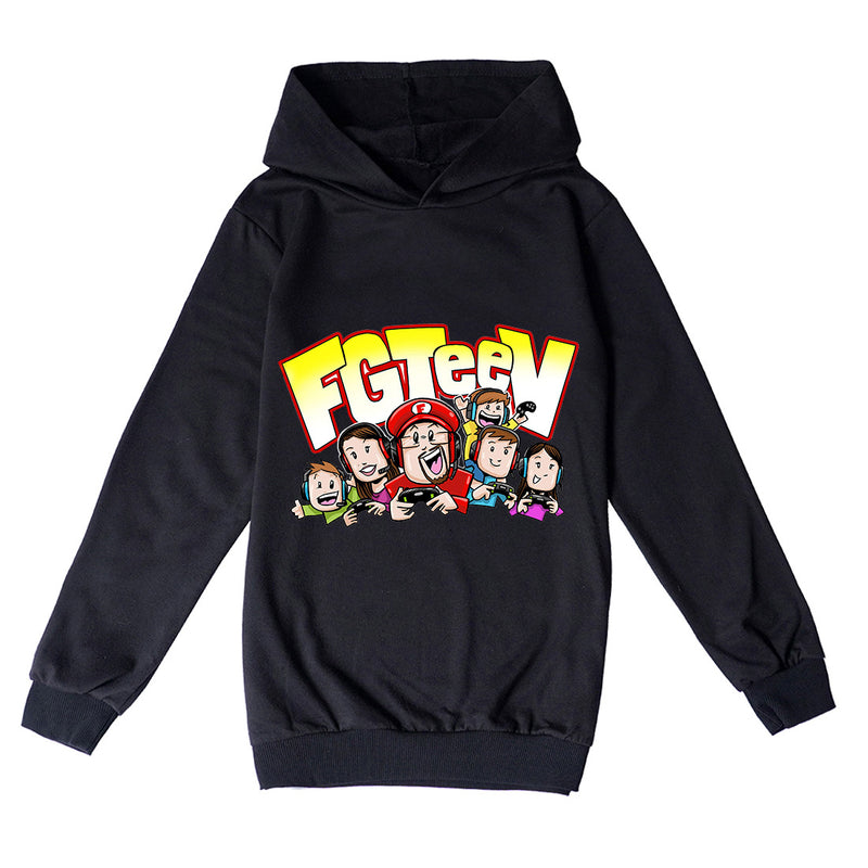 Fgteev T Shirt Cartoon The Family Game Sweater Hoodie Spring and Autumn Children's Sweatshirt Clothing