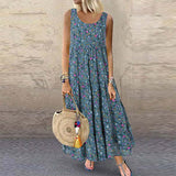 Emery Rose Dresses Retro Sleeveless round Neck Women's Dress