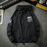 NASA Varsity Jacket Men's Summer Hooded Printed Jacket Sun Protection Clothing