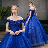 Women's Evening Dress Ball Gown Princess Quinceanera Wedding Dresses Colorful Wedding Dress Wedding Banquet Long Host Evening Dress Women