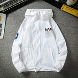 NASA Varsity Jacket Men's Summer Hooded Printed Jacket Sun Protection Clothing