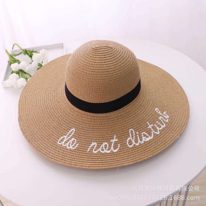 Fedora Golf Hats Fashion Embroidered with Letters Sun Hat Sun Hat Summer Vacation