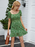Milkmaid Dresses Sexy off-Shoulder Backless Floral Dress Summer Dresses