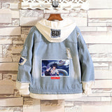 Comic Denim Jacket Spring and Autumn Men and Women Fashion Denim Jacket