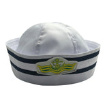 Sailor Hat Sailor Hat Double Layer Flanging Hat Nautical Hat
