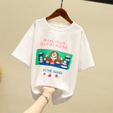 Summer T-shirt Girls Fashion Short Sleeve Children's round Neck Tops Girl T Shirts