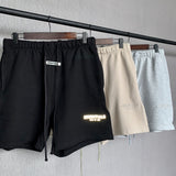 Fog Fear of God Essentials Shorts Double Line Shorts Drawstring Reflective Embroidery High Street Shorts Men