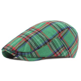 Check Beret Hat Checked Cloth Peaked Cap Hat