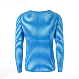 Men Rave T Shirt Large Size Striped Long Sleeve T-shirt Men's Loose round Neck