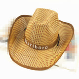 Cowgirl Hats Straw Hat Men's Sunhat Summer Men Women Sun-Proof Straw Hat