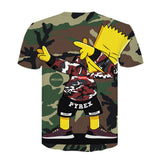 Homer Simpson Shirt Men's Casual Printed Short Sleeves T-shirt