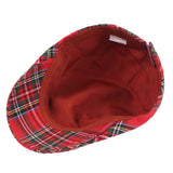 Check Beret Hat Checked Cloth Peaked Cap Hat
