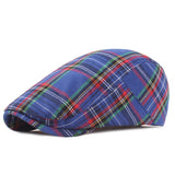 Check Beret Hat Checked Cloth Peaked Cap Hat