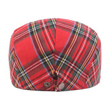 Check Beret Hat Checked Cloth Peaked Cap Hat