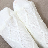 Winter Thick Knit Thigh High Socks Long Stockings Boot Plush Ball Woolen Stockings Knitted Socks