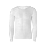 Men Rave T Shirt Large Size Striped Long Sleeve T-shirt Men's Loose round Neck
