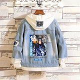 Comic Denim Jacket Spring and Autumn Denim Jacket