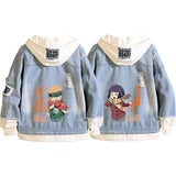 Comic Denim Jacket Spring and Autumn Denim Jacket