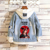 Comic Denim Jacket Women's Denim Jacket Hoodie