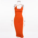 Mini Club Dresses Summer Women's Long Dress Solid Color Dress