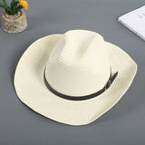 Cowboy Hats Straw Hat Spring and Summer Sun Hat Sun Protection Men Cowboy Hat