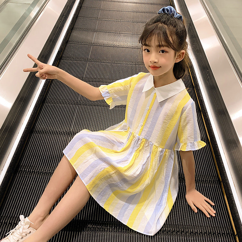 Girls Dress Summer Princess Dress Children's Shirt Skirt Children Girl's Summer Clothes