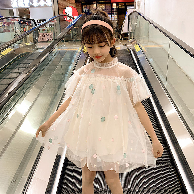 Children's Summer Lace Dress Princess Dress Children Girl's Summer Clothes