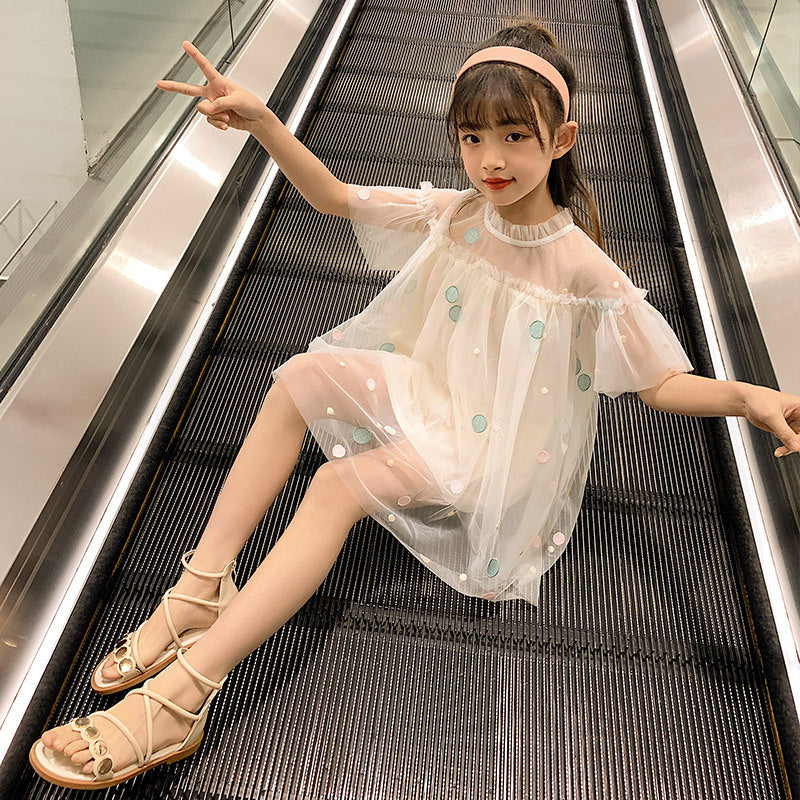 Children's Summer Lace Dress Princess Dress Children Girl's Summer Clothes