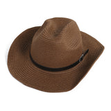 Cowboy Hats Straw Hat Spring and Summer Sun Hat Sun Protection Men Cowboy Hat