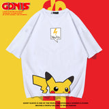 Men and Women Pokemon Pikachu T Shirt Pikachu Short Sleeve T-shirt for Men