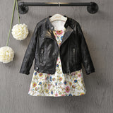 Children Girl Jacket Girls' Jacket Children's Pu Jacket Coat