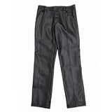 Mens Leather Pants Spring and Autumn Men's Leather Pants Thickened Fleece Biker Leather Pants