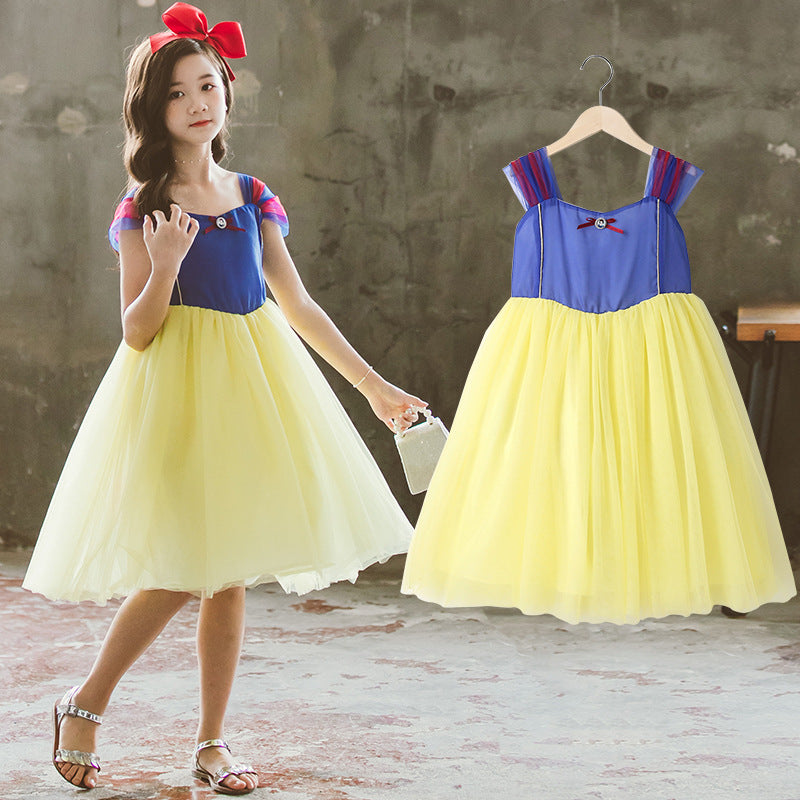 Snow White Dress Dress Summer Dress Party Costume Children Girl's Summer Dress