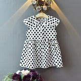 Girl Dress Polka Dot Dress Sleeveless Vest Dress