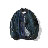 Shark Print Jacket Spring And Autumn Reflective Zipper Coat Men